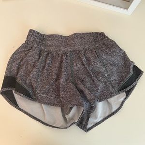 gray lululemon hotty hot shorts